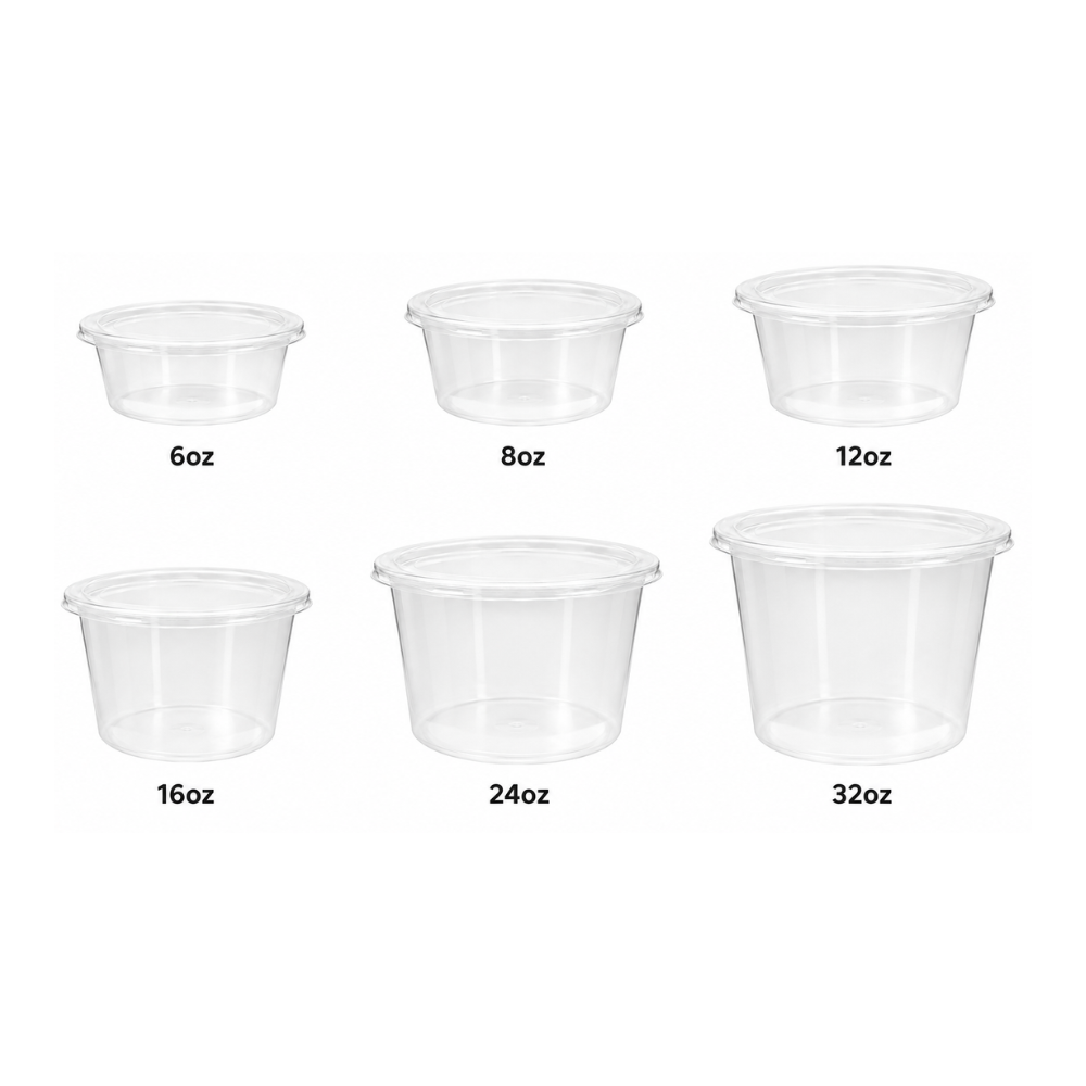 Clear Deli Containers - Thin Wall [Sold per Pallet]