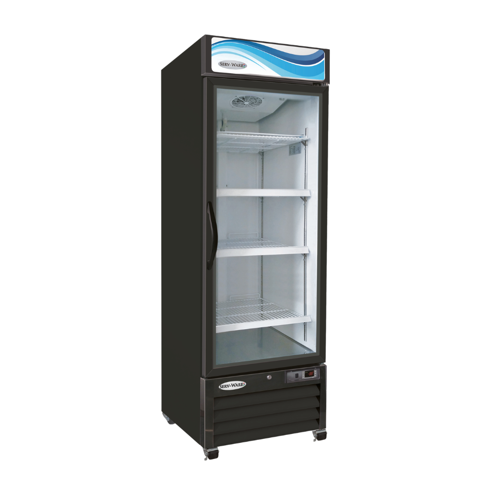 ServWare Glass Door Merchandiser Refrigerator