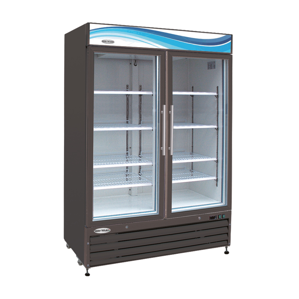 ServWare Glass Door Merchandiser Freezer