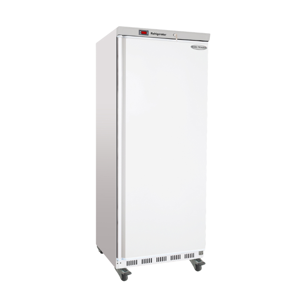 ServWare 1 Door White Painted Freezer, Value Series