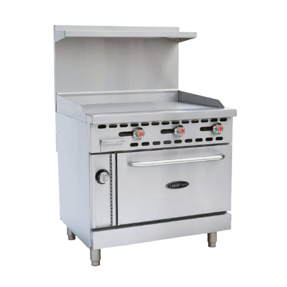 ServWare Gas Griddle with Oven