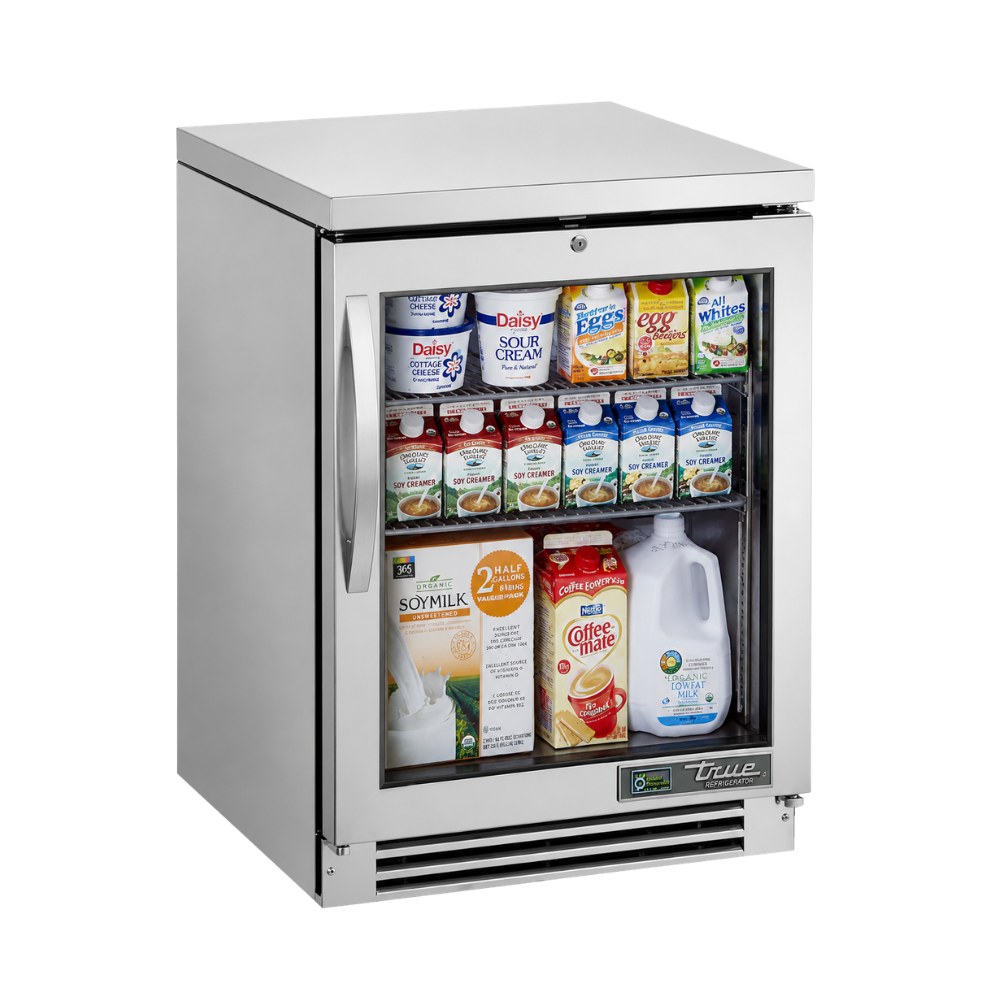 True Glass Door Refrigerator with Hydrocarbon Refrigerant