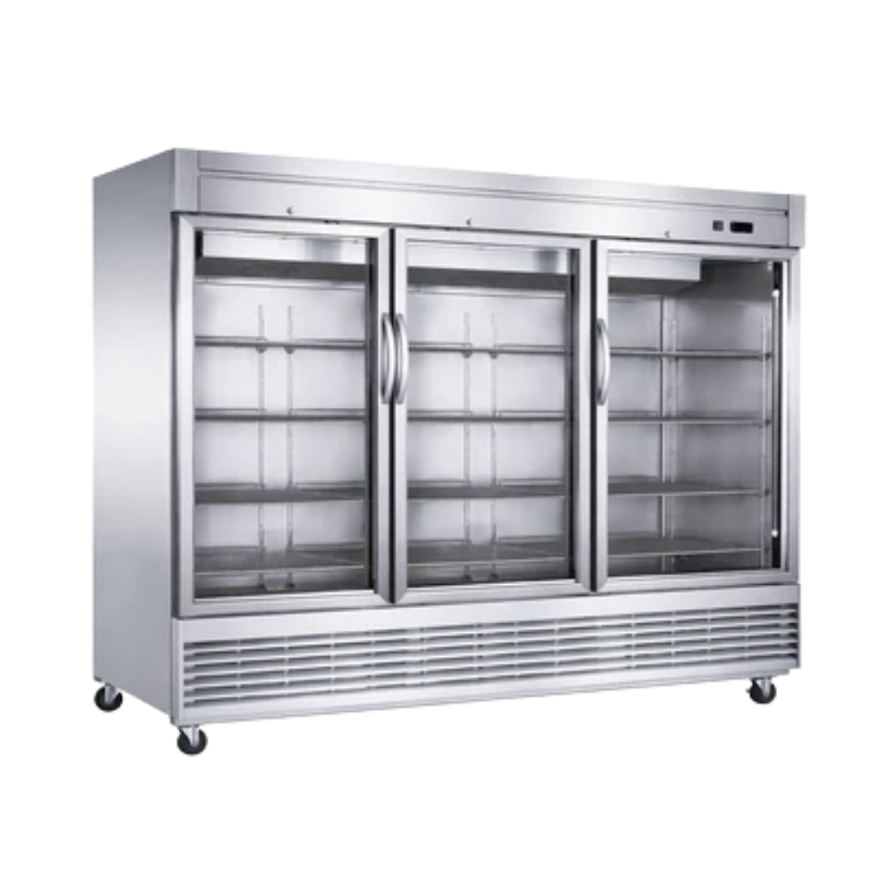 Dukers Reach - In (Glass Door Bottom Refrigerator)