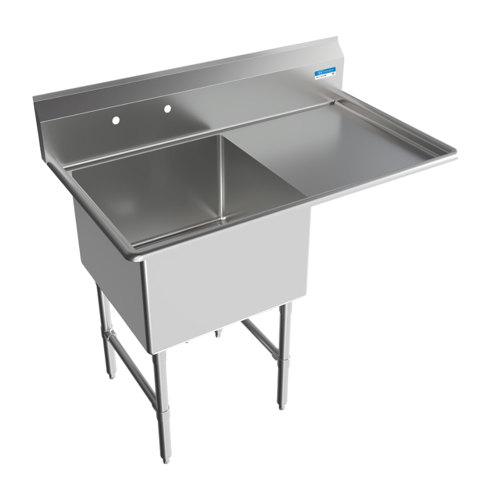BK Resources 1 Compartment Sink (Galvanized)