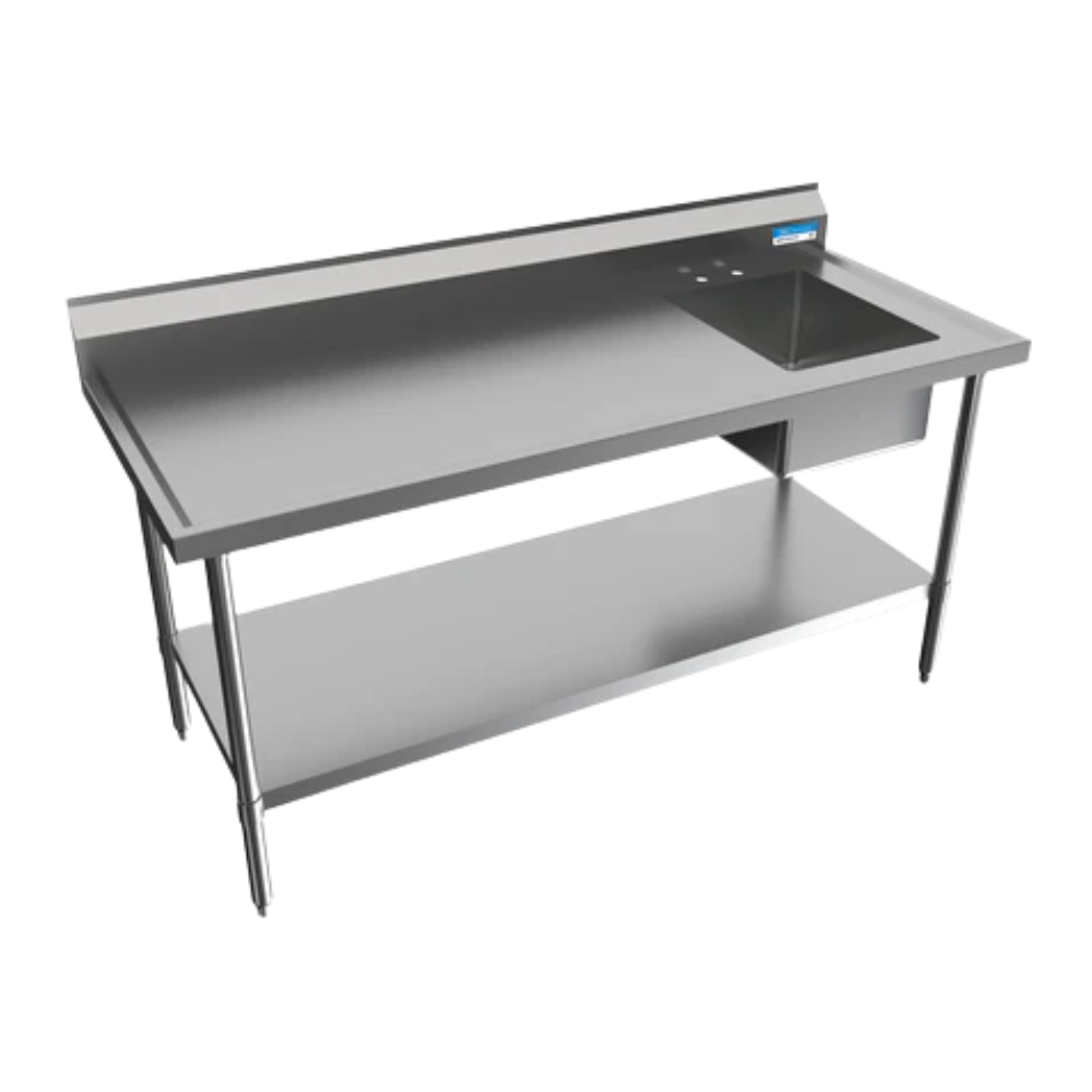 BK Resources Heavy Duty Reinforced Prep Table