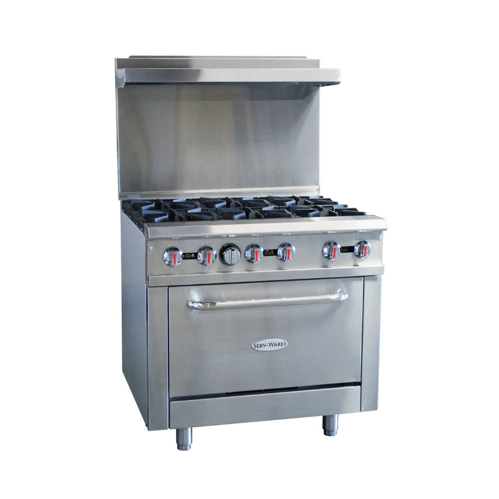 ServWare Gas Range With Open Burners