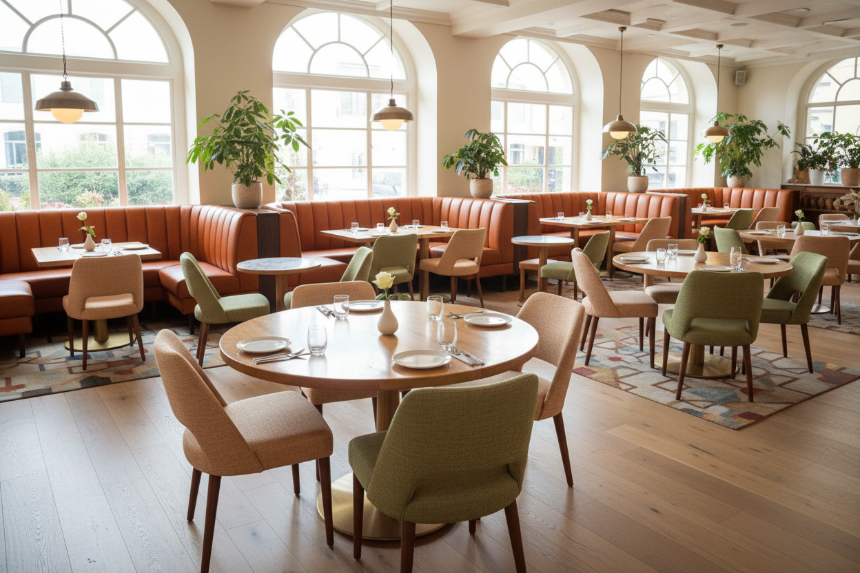 Restaurant highlighting furniture